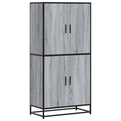 vidaXL Highboard Grau Sonoma 68x35x139 cm Holzwerkstoff