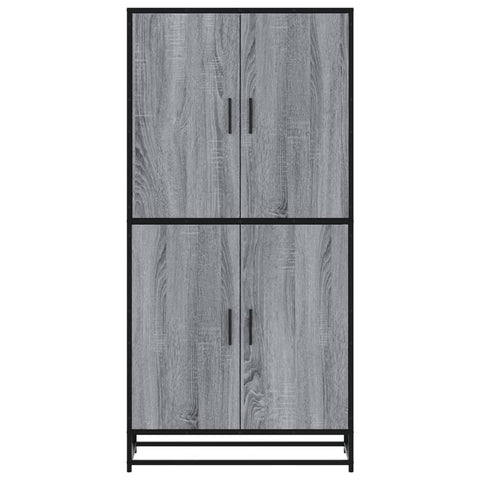 vidaXL Highboard Grau Sonoma 68x35x139 cm Holzwerkstoff