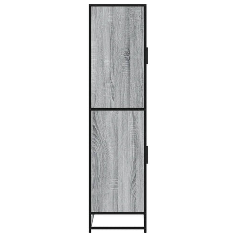 vidaXL Highboard Grau Sonoma 68x35x139 cm Holzwerkstoff