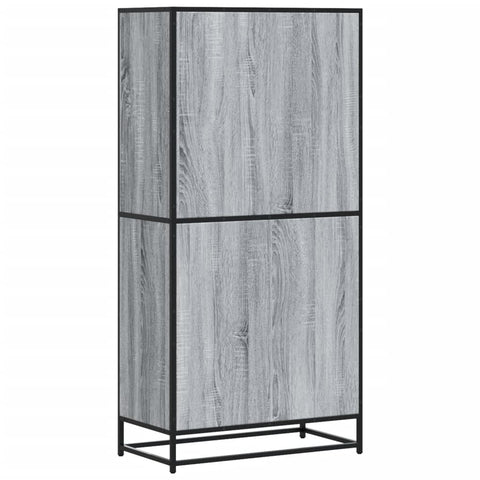 vidaXL Highboard Grau Sonoma 68x35x139 cm Holzwerkstoff