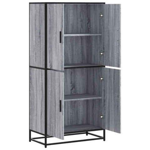 vidaXL Highboard Grau Sonoma 68x35x139 cm Holzwerkstoff