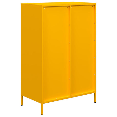 vidaXL Highboard Senfgelb 68x39x101,5 cm Stahl