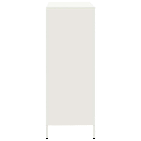 vidaXL Highboard Weiß 68x39x101,5 cm Stahl