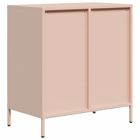 vidaXL Sideboard Rosa 68x39x73,5 cm Kaltgewalzter Stahl