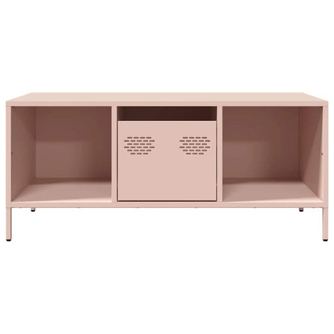 vidaXL Couchtisch Rosa 101,5x50x43,5 cm Kaltgewalzter Stahl