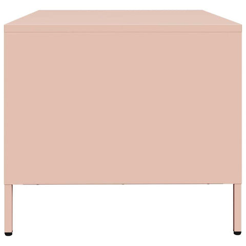 vidaXL Couchtisch Rosa 101,5x50x43,5 cm Kaltgewalzter Stahl