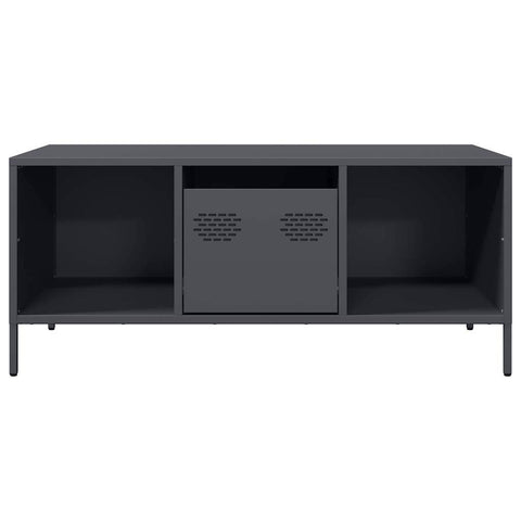 vidaXL Couchtisch Anthrazit 101,5x50x43,5 cm Kaltgewalzter Stahl