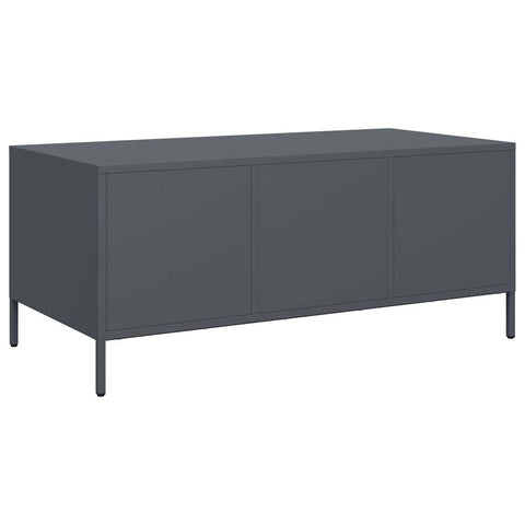 vidaXL Couchtisch Anthrazit 101,5x50x43,5 cm Kaltgewalzter Stahl