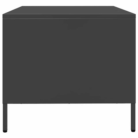 vidaXL Couchtisch Schwarz 68,5x50x43,5 cm Kaltgewalzter Stahl