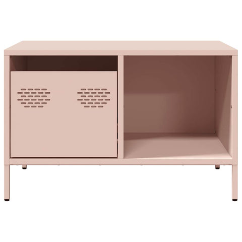 vidaXL Couchtisch Rosa 68,5x50x43,5 cm Kaltgewalzter Stahl