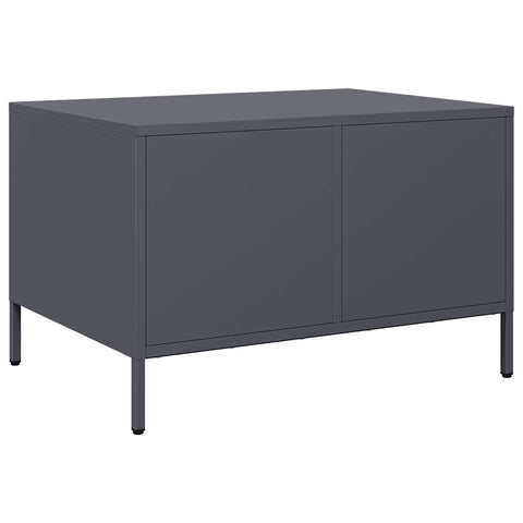 vidaXL Couchtisch Anthrazit 68,5x50x43,5 cm Kaltgewalzter Stahl