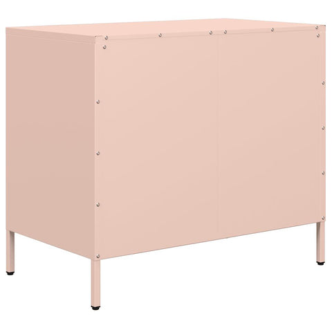 vidaXL Sideboard Rosa 68x39x58,5 cm Kaltgewalzter Stahl