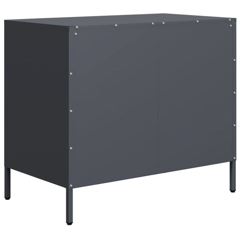 vidaXL Sideboard Anthrazit 68x39x58,5 cm Kaltgewalzter Stahl