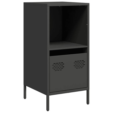 vidaXL Sideboard Schwarz 35x39x73,5 cm Kaltgewalzter Stahl