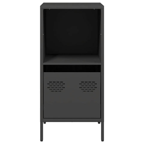 vidaXL Sideboard Schwarz 35x39x73,5 cm Kaltgewalzter Stahl