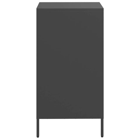 vidaXL Sideboard Schwarz 35x39x73,5 cm Kaltgewalzter Stahl