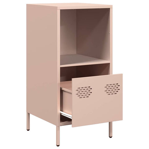 vidaXL Sideboard Rosa 35x39x73,5 cm Kaltgewalzter Stahl