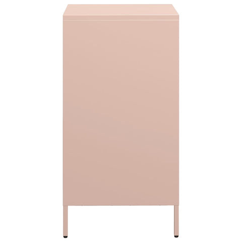 vidaXL Sideboard Rosa 35x39x73,5 cm Kaltgewalzter Stahl