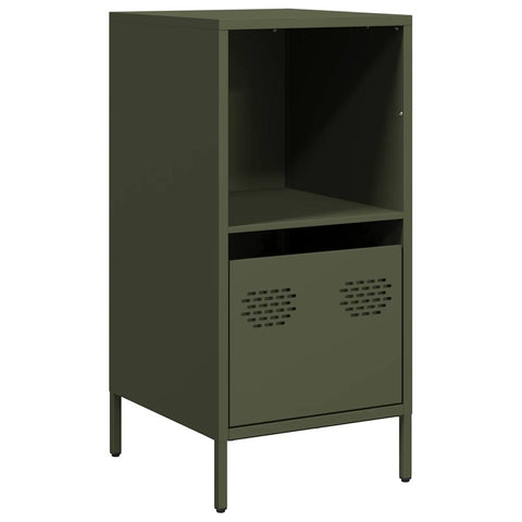 vidaXL Sideboard Olivgrün 35x39x73,5 cm Kaltgewalzter Stahl