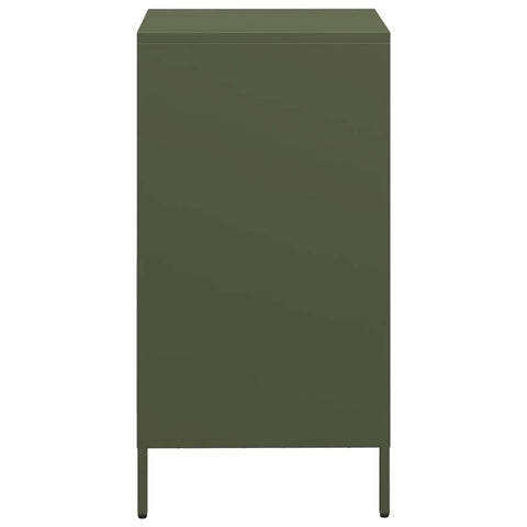 vidaXL Sideboard Olivgrün 35x39x73,5 cm Kaltgewalzter Stahl