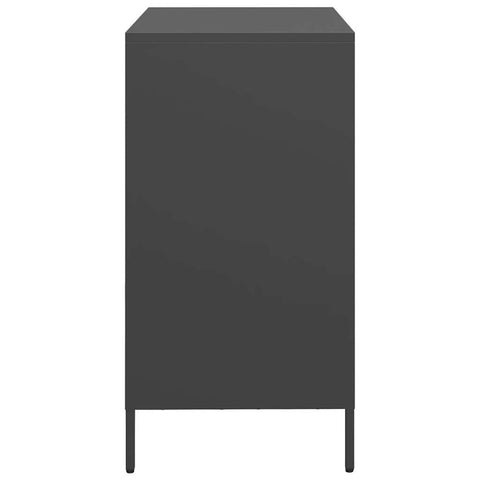 vidaXL Sideboard Schwarz 68x39x73,5 cm Kaltgewalzter Stahl