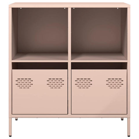 vidaXL Sideboard Rosa 68x39x73,5 cm Kaltgewalzter Stahl