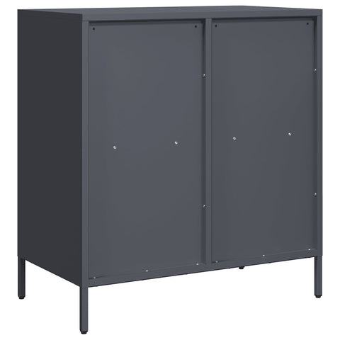 vidaXL Sideboard Anthrazit 68x39x73,5 cm Kaltgewalzter Stahl