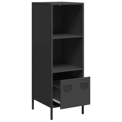 vidaXL Highboard Schwarz 35x39x103,5 cm Stahl