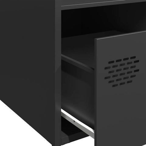 vidaXL Highboard Schwarz 35x39x103,5 cm Stahl