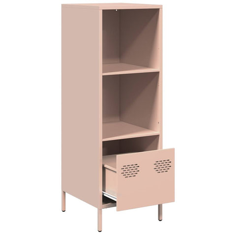 vidaXL Highboard Rosa 35x39x103,5 cm Stahl