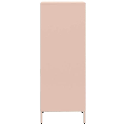 vidaXL Highboard Rosa 35x39x103,5 cm Stahl