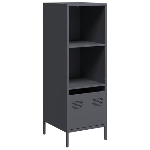 vidaXL Highboard Anthrazit 35x39x103,5 cm Stahl