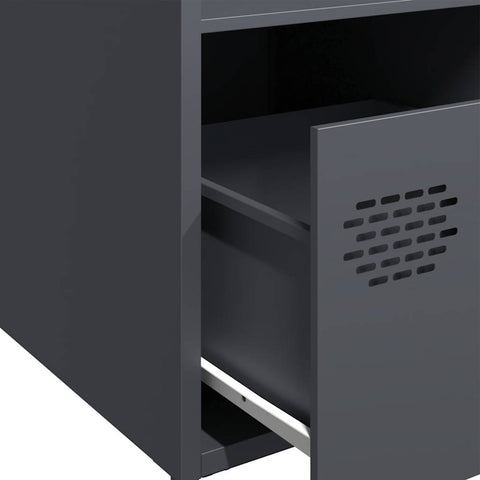 vidaXL Highboard Anthrazit 35x39x103,5 cm Stahl