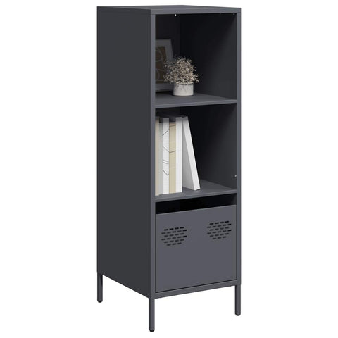 vidaXL Highboard Anthrazit 35x39x103,5 cm Stahl