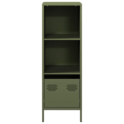 vidaXL Highboard Olivgrün 35x39x103,5 cm Stahl