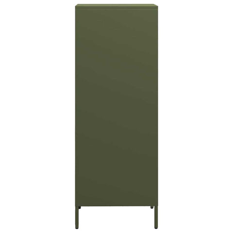 vidaXL Highboard Olivgrün 35x39x103,5 cm Stahl