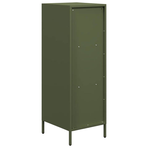 vidaXL Highboard Olivgrün 35x39x103,5 cm Stahl