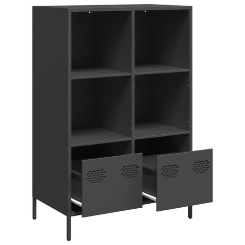 vidaXL Highboard Schwarz 68x39x103,5 cm Stahl