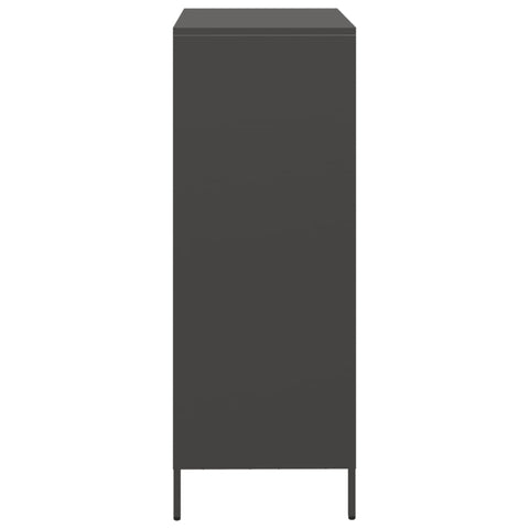 vidaXL Highboard Schwarz 68x39x103,5 cm Stahl