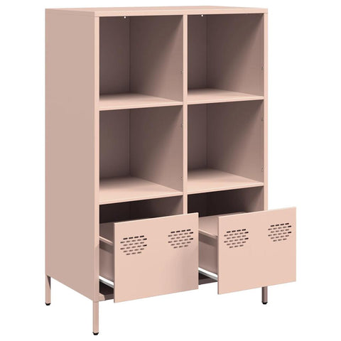 vidaXL Highboard Rosa 68x39x103,5 cm Stahl