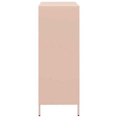 vidaXL Highboard Rosa 68x39x103,5 cm Stahl