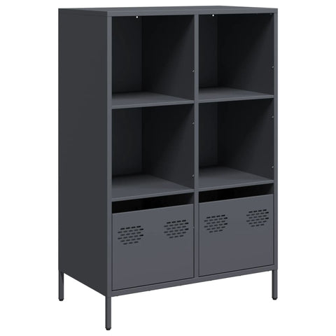 vidaXL Highboard Anthrazit 68x39x103,5 cm Stahl