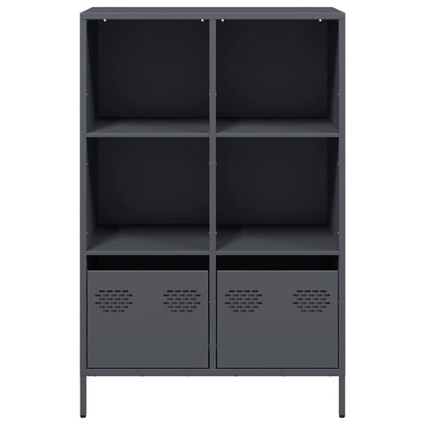 vidaXL Highboard Anthrazit 68x39x103,5 cm Stahl