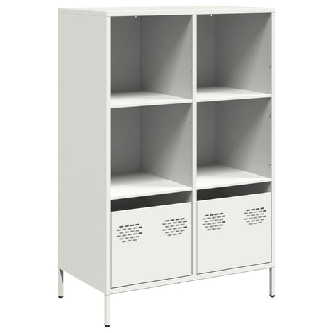 vidaXL Highboard Weiß 68x39x103,5 cm Stahl