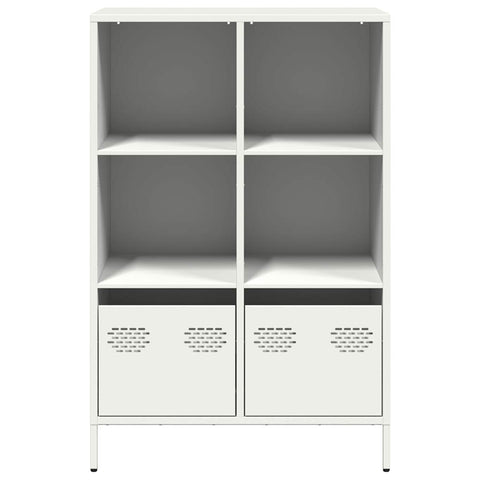 vidaXL Highboard Weiß 68x39x103,5 cm Stahl