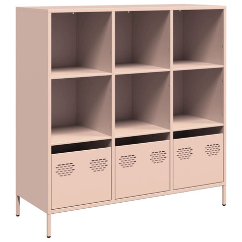 vidaXL Highboard Rosa 101,5x39x103,5 cm Stahl