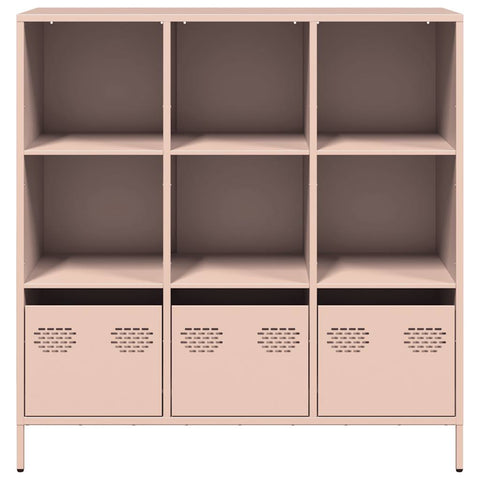 vidaXL Highboard Rosa 101,5x39x103,5 cm Stahl