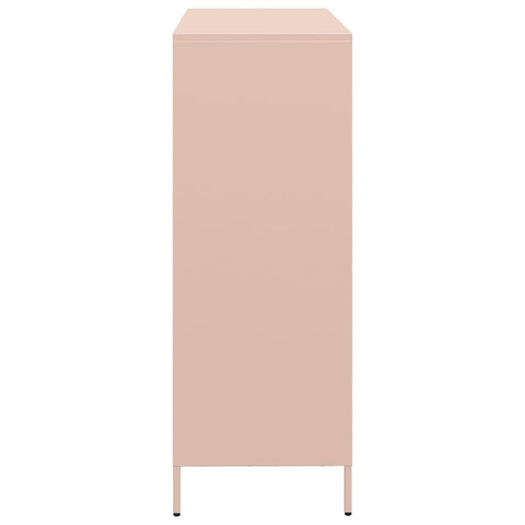 vidaXL Highboard Rosa 101,5x39x103,5 cm Stahl