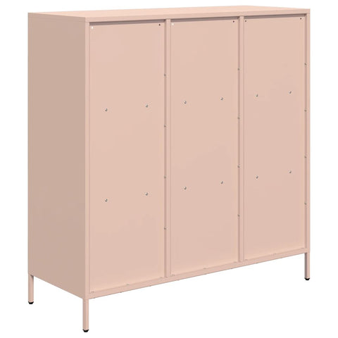 vidaXL Highboard Rosa 101,5x39x103,5 cm Stahl