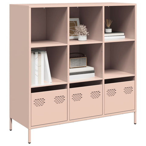 vidaXL Highboard Rosa 101,5x39x103,5 cm Stahl